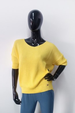 SWETER ANTONIA - KORALOWY, UNIWERSALNY OFF PINK
