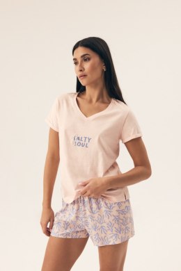 PIŻAMA DAMSKA NADAR 42669 SS25 - BRZOSKWINIOWY, 2XL HENDERSON LADIES