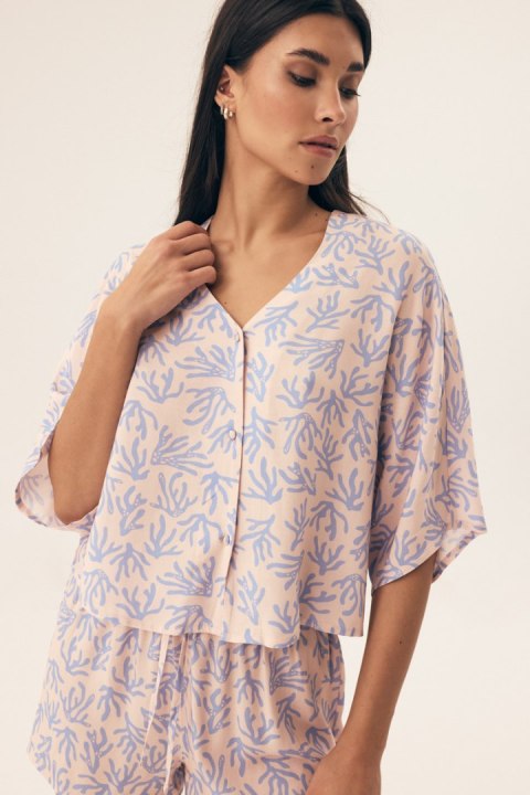 PIŻAMA DAMSKA NADAR 42670 SS25 - BRZOSKWINIOWY, 2XL HENDERSON LADIES PIŻAMA DAMSKA NADAR 42670 SS25 - BRZOSKWINIOWY, 2XL HENDERSON LADIES