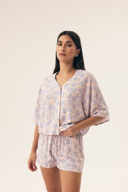 PIŻAMA DAMSKA NADAR 42670 SS25 - BRZOSKWINIOWY, XL HENDERSON LADIES