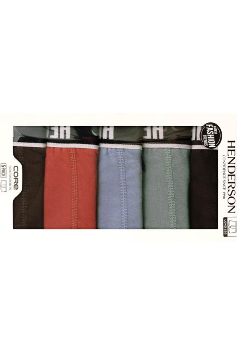 BOKSERKI MĘSKIE SOON 5PAK 42704 SS25 - MIX KOLOR, 2XL HENDERSON BOKSERKI MĘSKIE SOON 5PAK 42704 SS25 - MIX KOLOR, 2XL HENDERSON