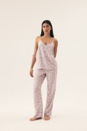 PIŻAMA DAMSKA NADAR 42665 SS25 - BRZOSKWINIOWY, M HENDERSON LADIES