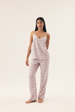 PIŻAMA DAMSKA NADAR 42665 SS25 - BRZOSKWINIOWY, M HENDERSON LADIES