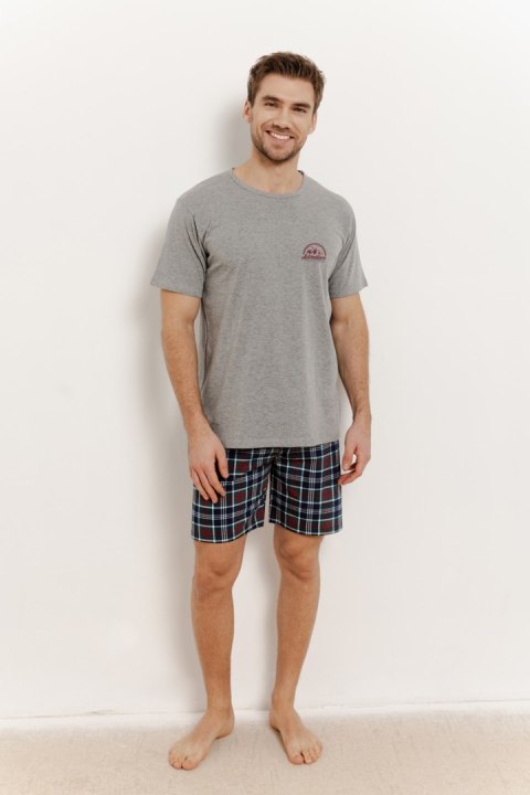 3395 PIŻAMA MĘSKA KYLE M-2XL - MELANŻ GRAFIT, XL TARO 3395 PIŻAMA MĘSKA KYLE M-2XL - MELANŻ GRAFIT, XL TARO