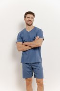 3397 PIŻAMA MĘSKA HENRY M-XL - JEANSOWY, M, 1 TARO