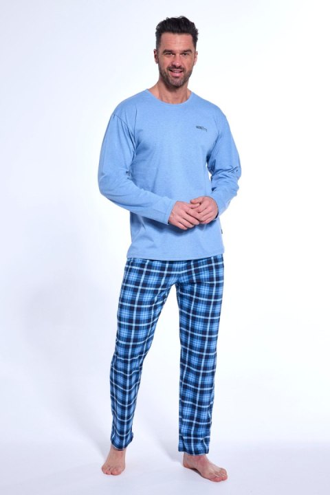 PIŻAMA MĘSKA DR 124/188 STRONG 2 - NIEBIESKI, XXL CORNETTE