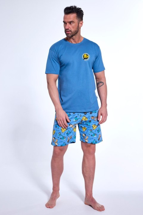 PIŻAMA MĘSKA KR 326/172 WAY OF LIFE - NIEBIESKI, XXL CORNETTE PIŻAMA MĘSKA KR 326/172 WAY OF LIFE - NIEBIESKI, XXL CORNETTE