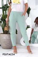 SPODNIE LENA - KORAL, XL OFF PINK