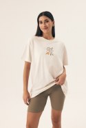 PIŻAMA DAMSKA NARANJA 42685 SS25 - ECRU-ZIELONY, L HENDERSON LADIES