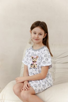 3390 KOSZULA DZIEWCZĘCA PIXIE 104-140 - BIAŁY, 140 TARO