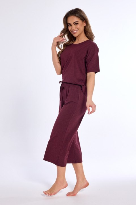 PIŻAMA DAMSKA KR 849/323 ANGIE - CLARET, XL CORNETTE PIŻAMA DAMSKA KR 849/323 ANGIE - CLARET, XL CORNETTE
