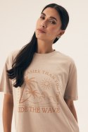 PIŻAMA DAMSKA NULES 42672 SS25 - BEŻOWY, 2XL HENDERSON LADIES