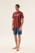 PIŻAMA MĘSKA SLEEPER 42614 SS25 - CZERWONY-DENIM, L, 33X HENDERSON