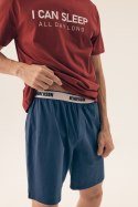 PIŻAMA MĘSKA SLEEPER 42614 SS25 - CZERWONY-DENIM, L, 33X HENDERSON