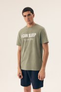 PIŻAMA MĘSKA SLEEPER 42614 SS25 - CZERWONY-DENIM, L, 33X HENDERSON