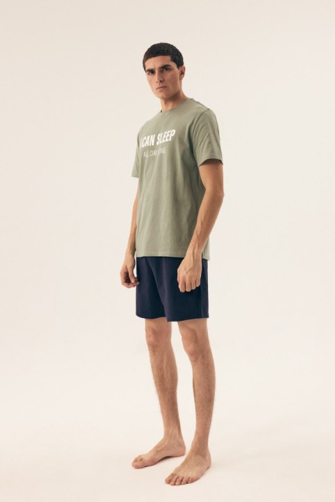 PIŻAMA MĘSKA SLEEPER 42614 SS25 - CZERWONY-DENIM, L, 33X HENDERSON PIŻAMA MĘSKA SLEEPER 42614 SS25 - CZERWONY-DENIM, L, 33X HENDERSON