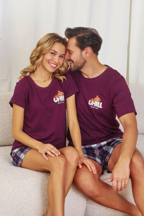 PIŻAMA DAMSKA PM.7200 W/25 - BURGUNDY, XL DOCTOR NAP PIŻAMA DAMSKA PM.7200 W/25 - BURGUNDY, XL DOCTOR NAP