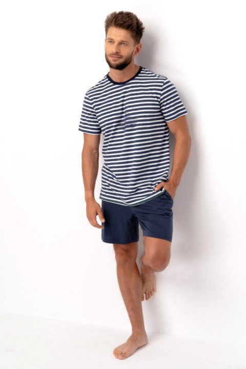 PIŻAMA MĘSKA MNS 344 A25 - GRANATOWY, XL KEY PIŻAMA MĘSKA MNS 344 A25 - GRANATOWY, XL KEY