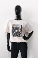 BLUZKA RUBEN - BANANOWY, OVERSIZE OFF PINK