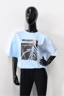 BLUZKA RUBEN - CZARNY, OVERSIZE OFF PINK