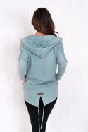 BLUZA VIVIENNE - SZARY MELANŻ, S OFF PINK