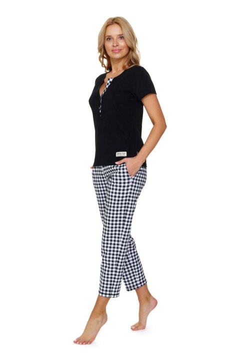 PIŻAMA DAMSKA PM.7267 W/25 - BLACK, S DOCTOR NAP PIŻAMA DAMSKA PM.7267 W/25 - BLACK, S DOCTOR NAP