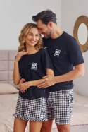 PIŻAMA MĘSKA PMB.7214 BIG W/25 - BLACK, XXL DOCTOR NAP