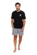 PIŻAMA MĘSKA PMB.7214 BIG W/25 - BLACK, XXL DOCTOR NAP