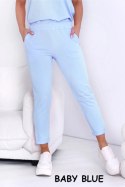 SPODNIE LENA - BABY BLUE, S OFF PINK