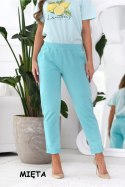 SPODNIE LENA - BABY BLUE, S OFF PINK