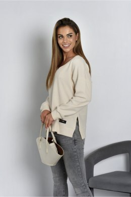 BLUZA ZITA - STALOWY, L, ZITA OFF PINK