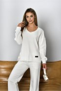 BLUZA ZITA - STALOWY, L, ZITA OFF PINK