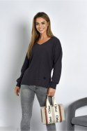 BLUZA ZITA - STALOWY, L, ZITA OFF PINK
