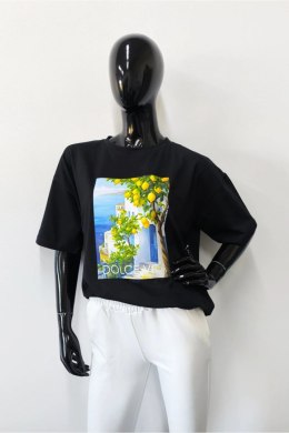 BLUZKA AMALFI - BIAŁY, OVERSIZE, AMALFI OFF PINK