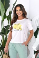 BLUZKA CELIA - JASNY MIĘTOWY, M, CELIA OFF PINK