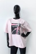 BLUZKA RUBEN - BŁĘKIT, OVERSIZE, RUBEN OFF PINK