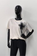 BLUZKA SELA - KREMOWY, L/XL, SELA OFF PINK