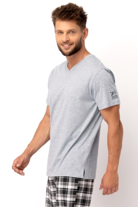 PIŻAMA MĘSKA MNS 460 A25 - SZARY, XL KEY PIŻAMA MĘSKA MNS 460 A25 - SZARY, XL KEY