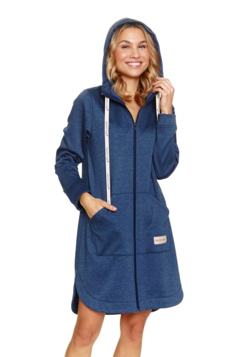 Szlafrok damski SMZ.7228 BIG W/25 - Indigo Melange, XXL DOCTOR NAP Szlafrok damski SMZ.7228 BIG W/25 - Indigo Melange, XXL DOCTOR NAP