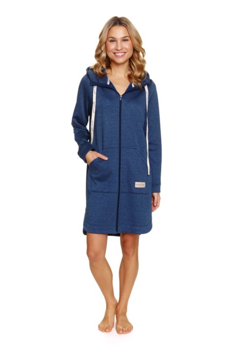 Szlafrok damski SMZ.7228 BIG W/25 - Indigo Melange, XXL DOCTOR NAP Szlafrok damski SMZ.7228 BIG W/25 - Indigo Melange, XXL DOCTOR NAP