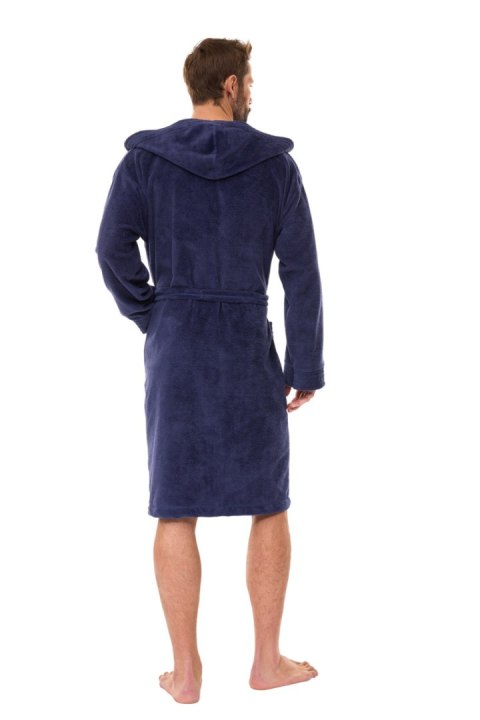 SZLAFROK MĘSKI 2521 - NAVY, XL L&L SZLAFROK MĘSKI 2521 - NAVY, XL L&L