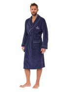 SZLAFROK MĘSKI 2523 - NAVY, XXL L&L