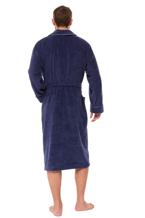 SZLAFROK MĘSKI 2523 - NAVY, XXL L&L SZLAFROK MĘSKI 2523 - NAVY, XXL L&L