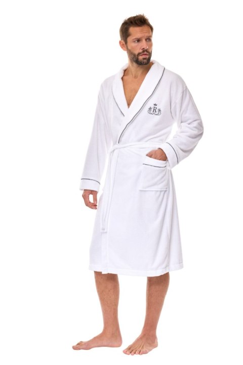 SZLAFROK MĘSKI 2523 - NAVY, XXL L&L SZLAFROK MĘSKI 2523 - NAVY, XXL L&L