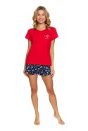 PIŻAMA DAMSKA PM.7209 W/25 - RED, XL DOCTOR NAP