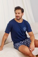 PIŻAMA MĘSKA PMB.7210 W/25 - NAVY-BLUE, XL DOCTOR NAP