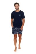 PIŻAMA MĘSKA PMB.7210 W/25 - NAVY-BLUE, XL DOCTOR NAP