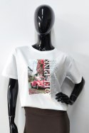 BLUZKA BON VOYAGE - GRANAT, M, GR OFF PINK