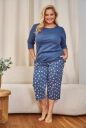 PIŻAMA DAMSKA PB.7264 W/25 - DEEP_BLUE, L DOCTOR NAP