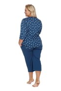 PIŻAMA DAMSKA PB.7265 BIG W/25 - DEEP_BLUE, XXXL DOCTOR NAP